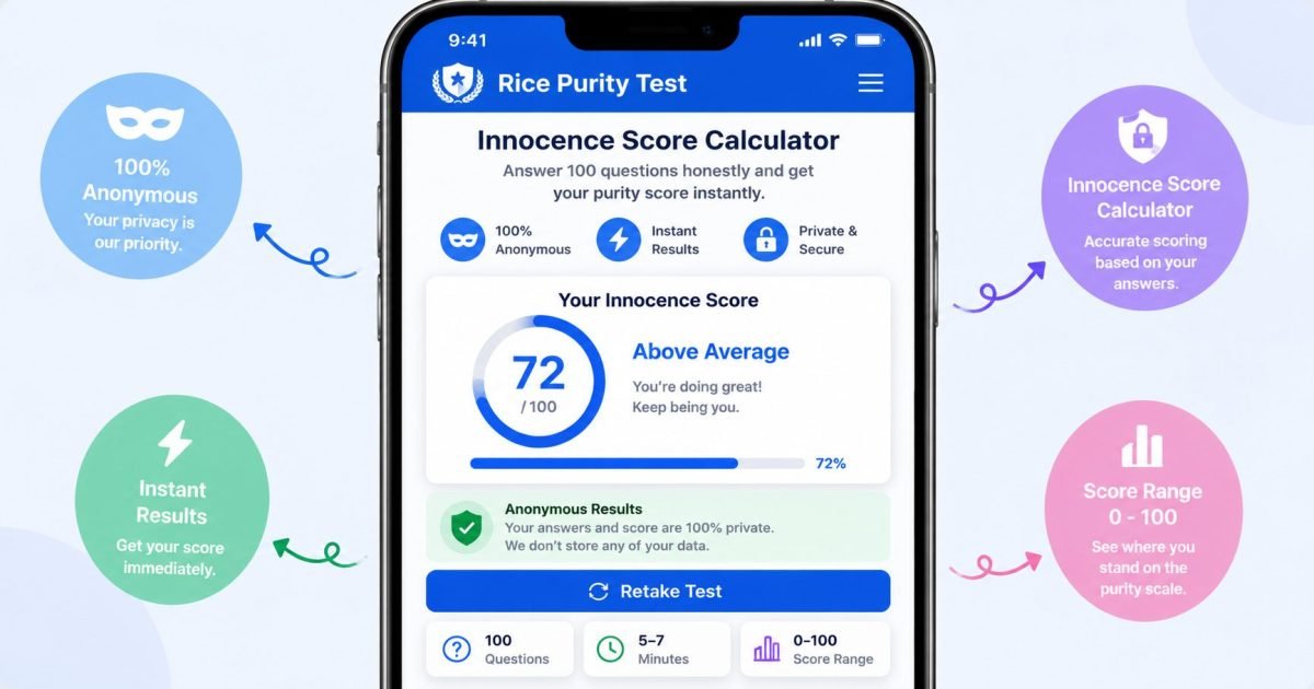 Rice Purity Test Online - Check Your Innocence Score in 2026